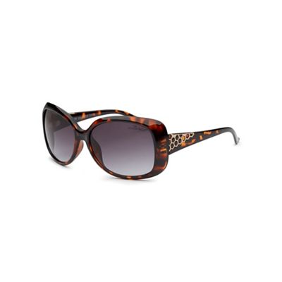 Shiny brown 'Beach' tortoiseshell sunglasses